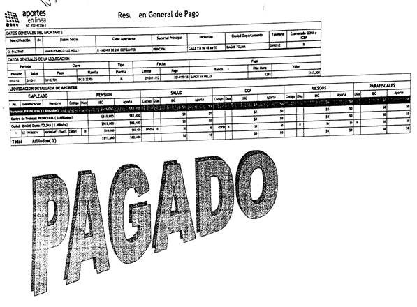 recibo de pago edimer