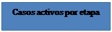 Cuadro de texto: Casos activos por etapa