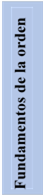 Fundamentos de la orden